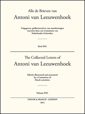 cover image of The Collected Letters of Antoni Van Leeuwenhoek--Volume 16